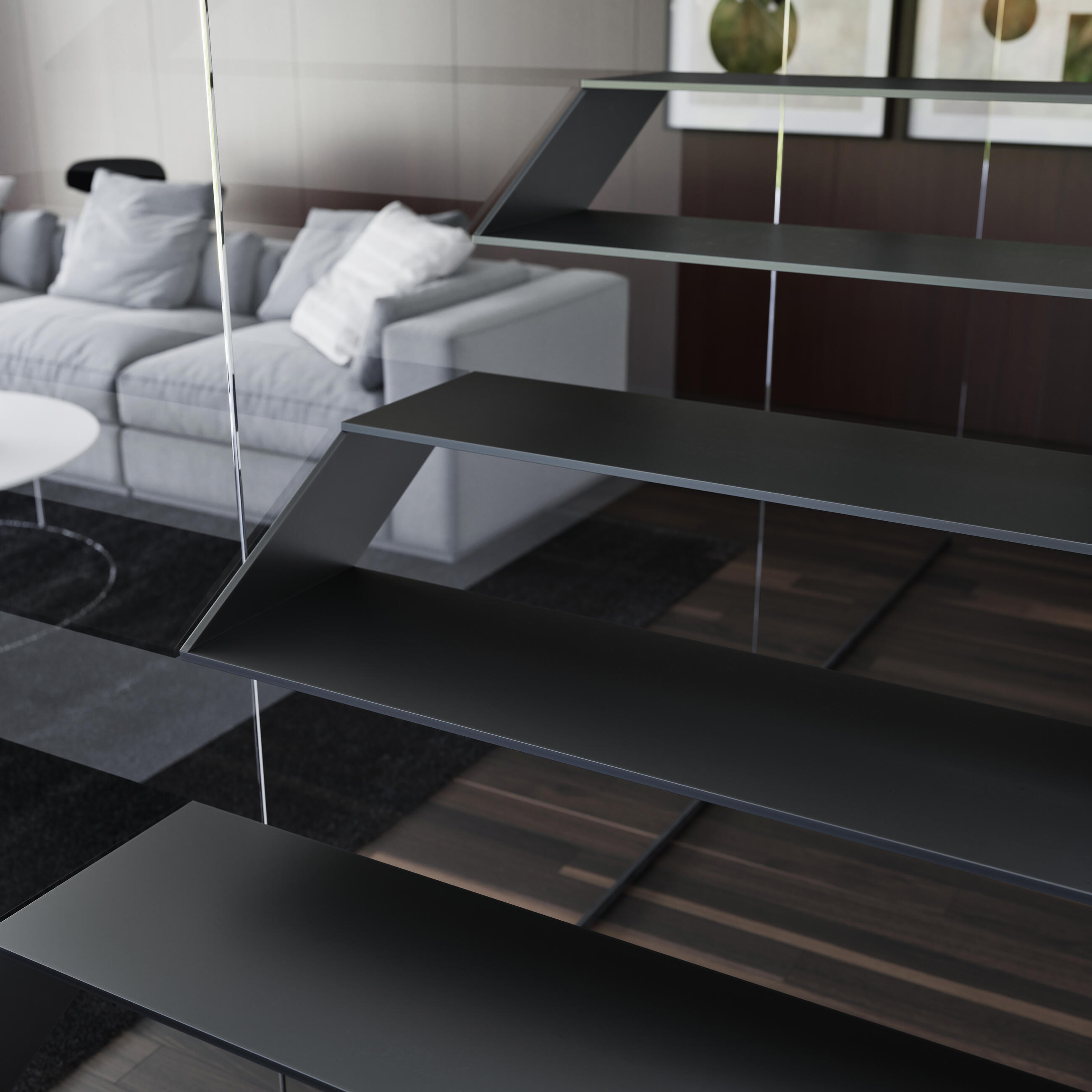 Интериорно стълбище с окачени стъпала Ultra