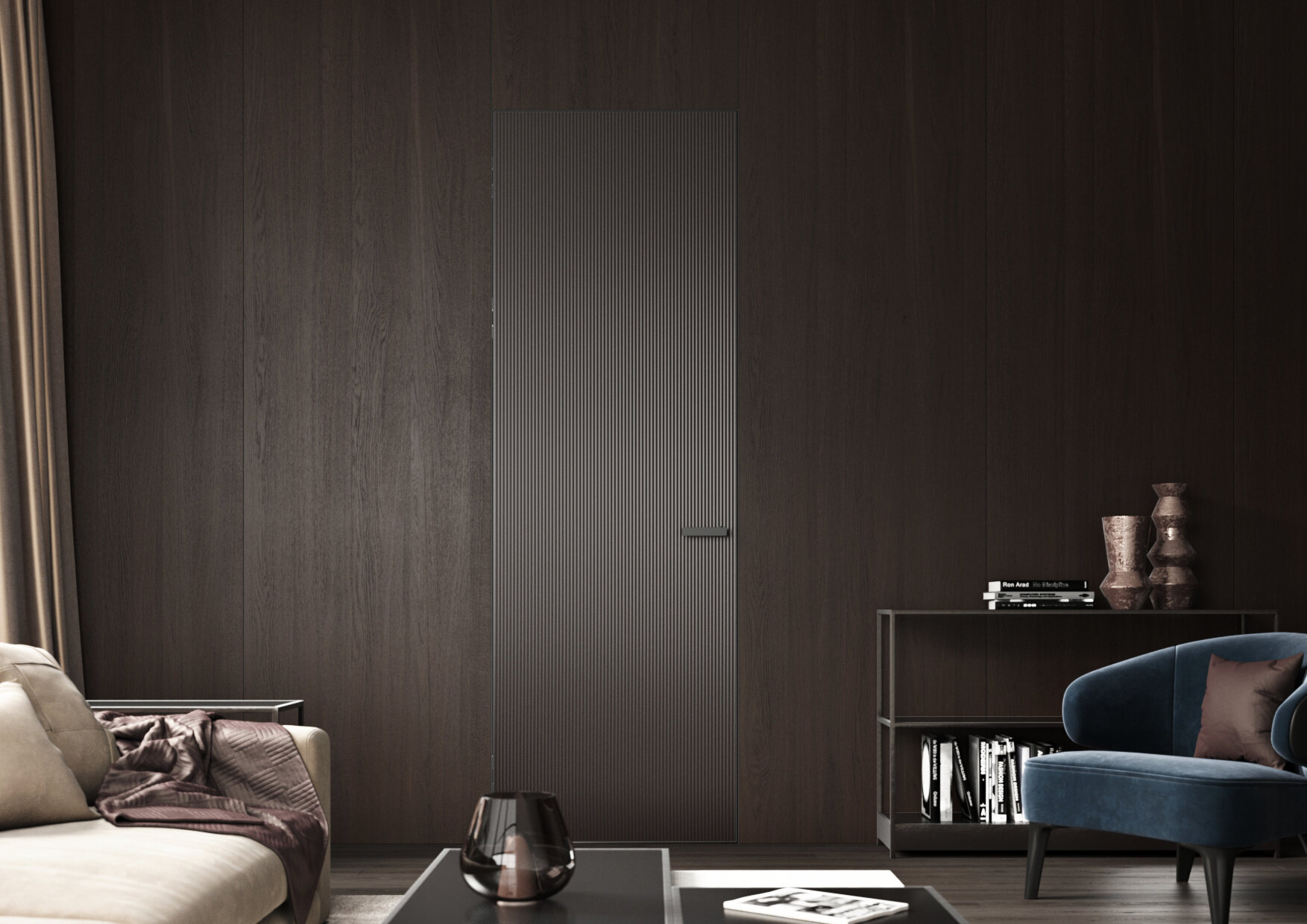 Otočné dveře Master se sklem Flutes