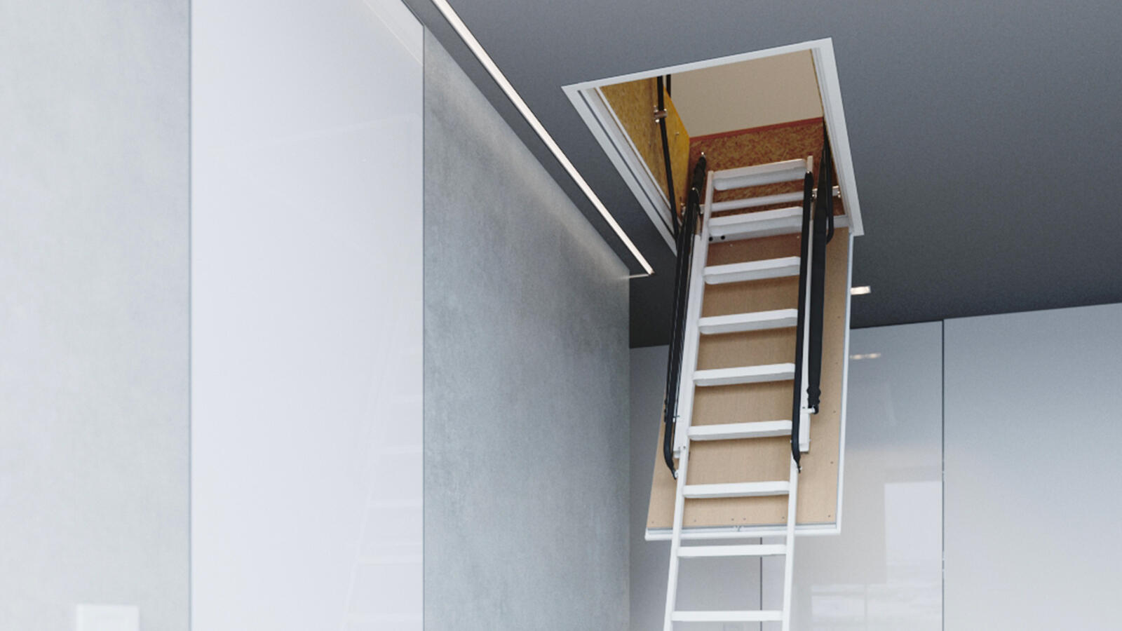 Стълби в тавана